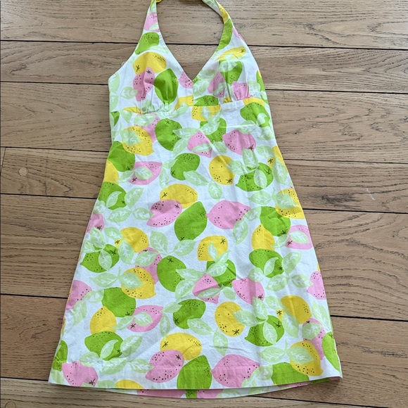 Lilly Pulitzer Dresses & Skirts - Lilly Pulitzer Multicolor Cotton Blend Halter dress size 2